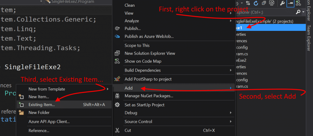 Rhyous » Blog Archive » How to Add As Link in Visual Studio